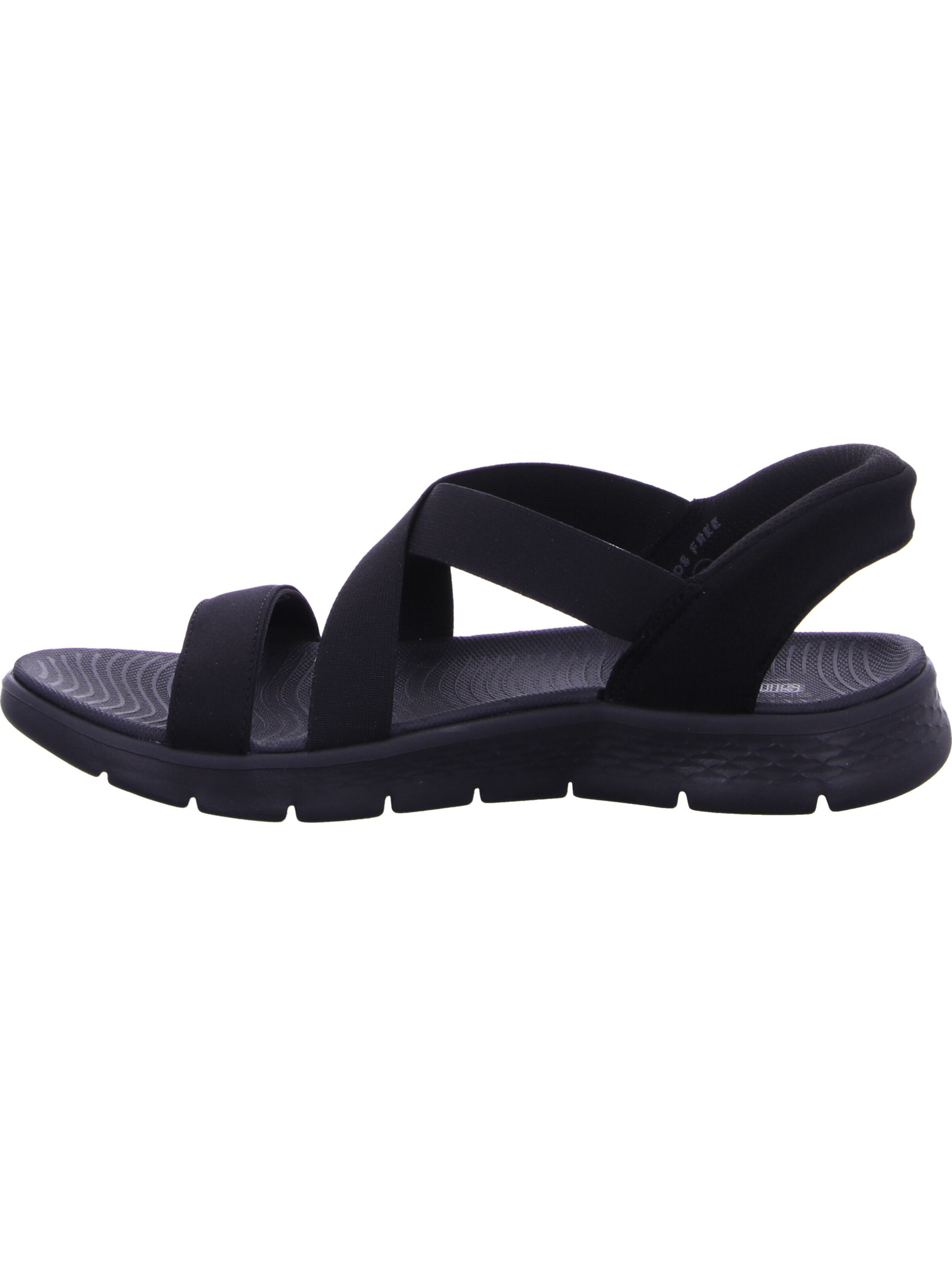 SKECHERS Sandale 'Skechers Slip-Ins: Go Walk Flex Sandal - Glimmer Up' in Schwarz