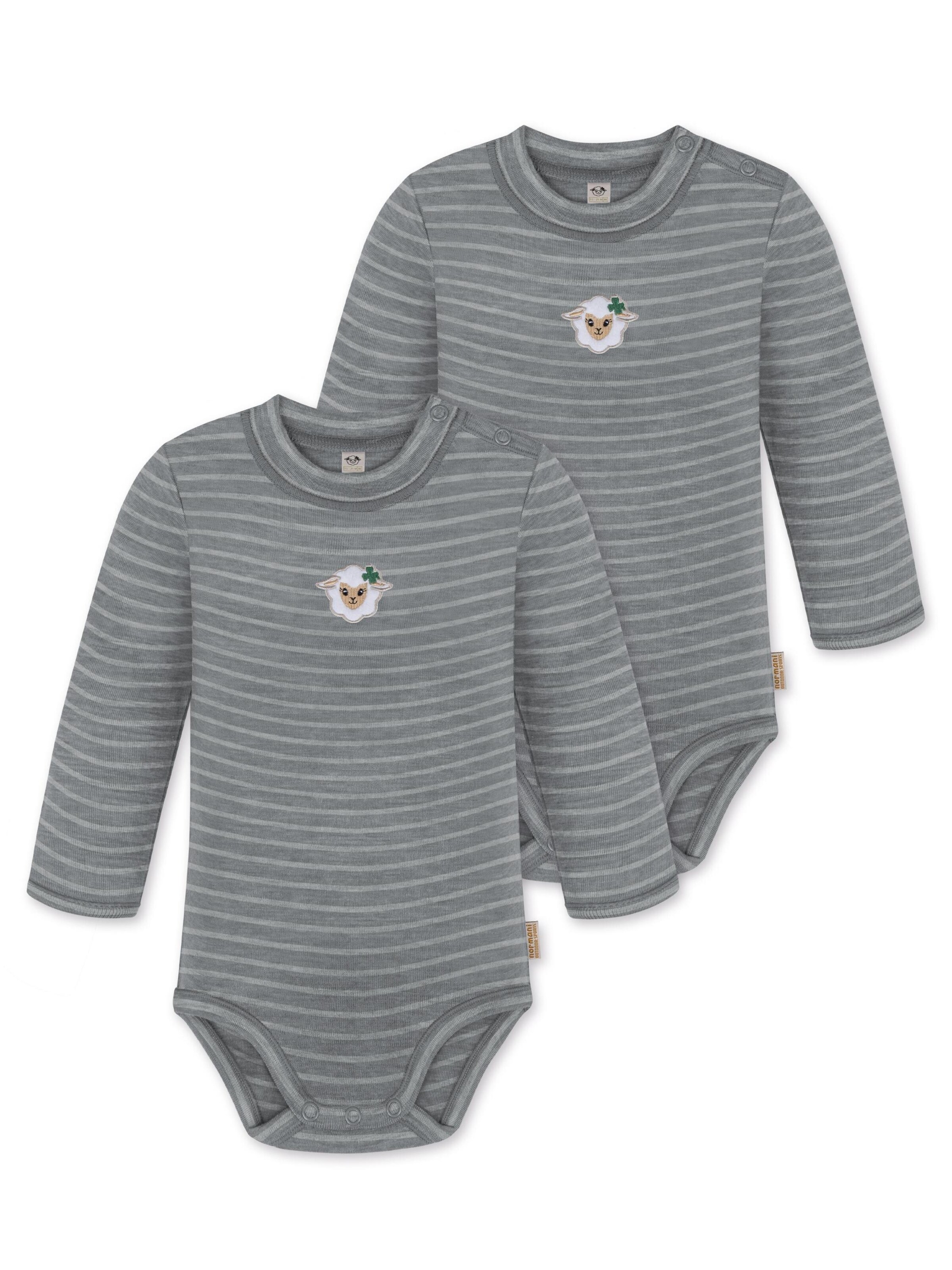 Barboteuse / body 'Tuai' normani en gris : devant