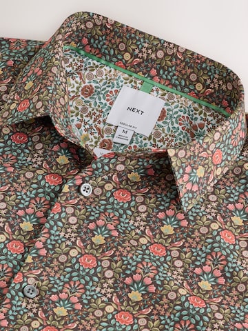 Next - Ajuste regular Camisa 'N. Premium' en marrón