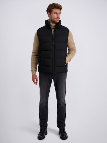 PIERRE CARDIN Weste in Schwarz