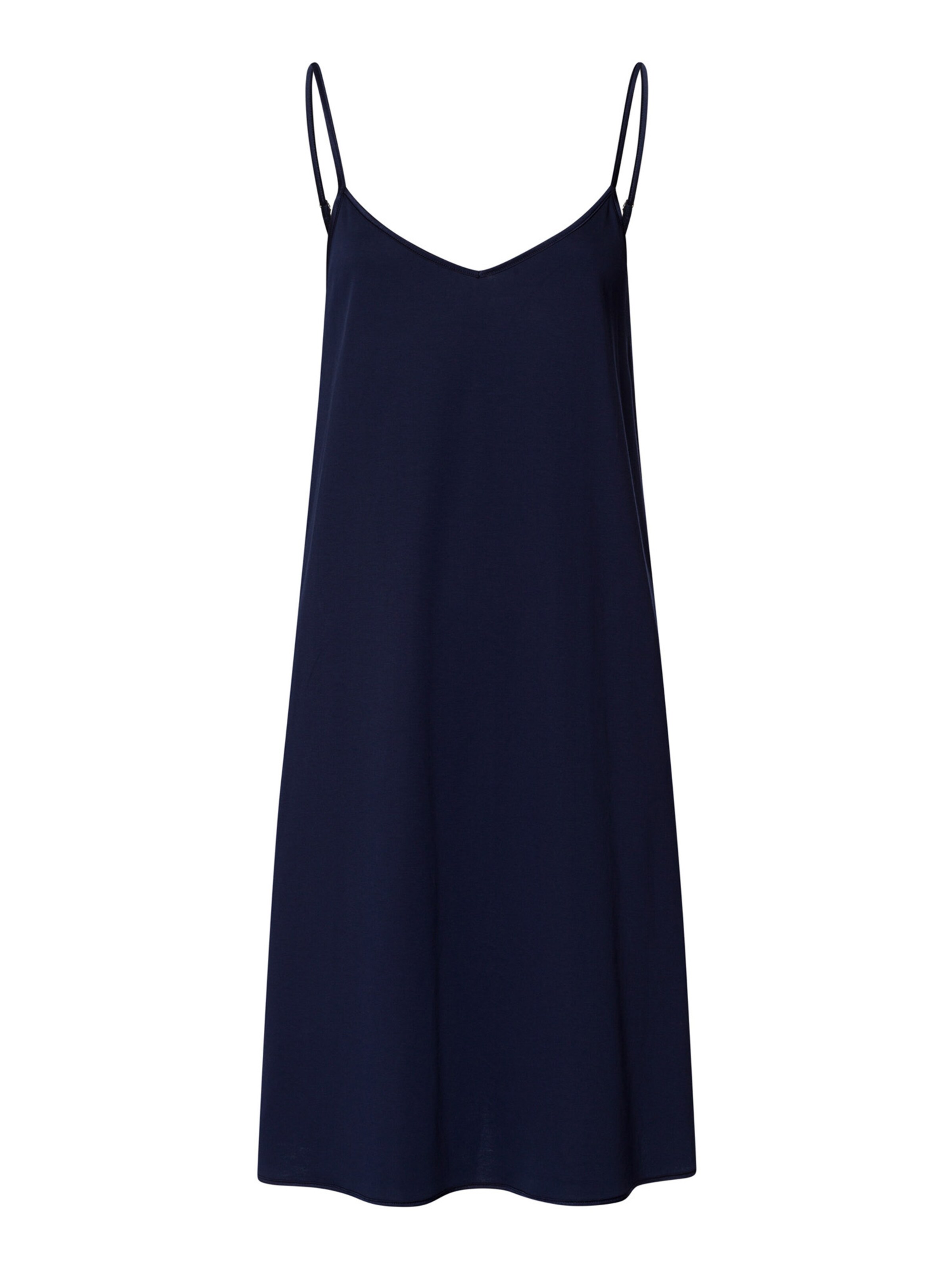 Hanro Sleepshirt ' Spaghettidress Cotton Silk ' in Blau: Vorderseite