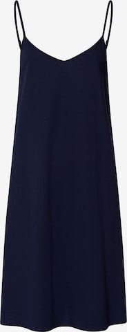 Hanro Pajama shirt ' Spaghettidress Cotton Silk ' in Blue: front