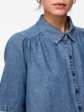 PIECES Blouse 'MAG' in Blue