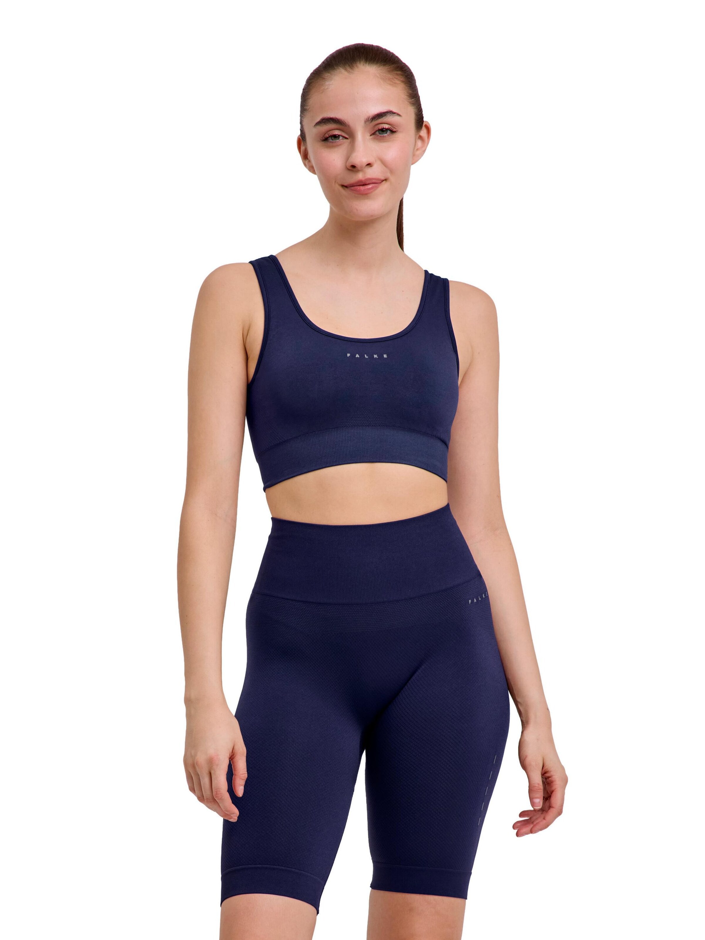 FALKE Sports Bra in Blue: front