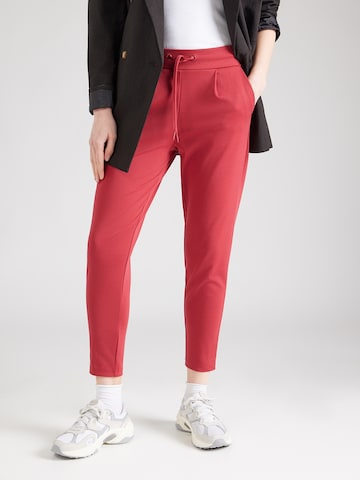 ICHI Tapered Pants 'IHKATE' in Red: front