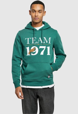 Starter Black Label Sweatshirt 'Team 1971' in Green: front