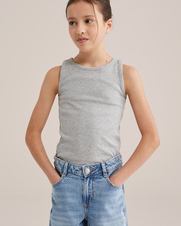 WE Fashion Футболка в Серый: спереди
