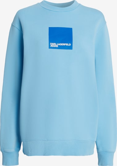 KARL LAGERFELD JEANS Sweatshirt in Light blue / Dark blue / White, Item view