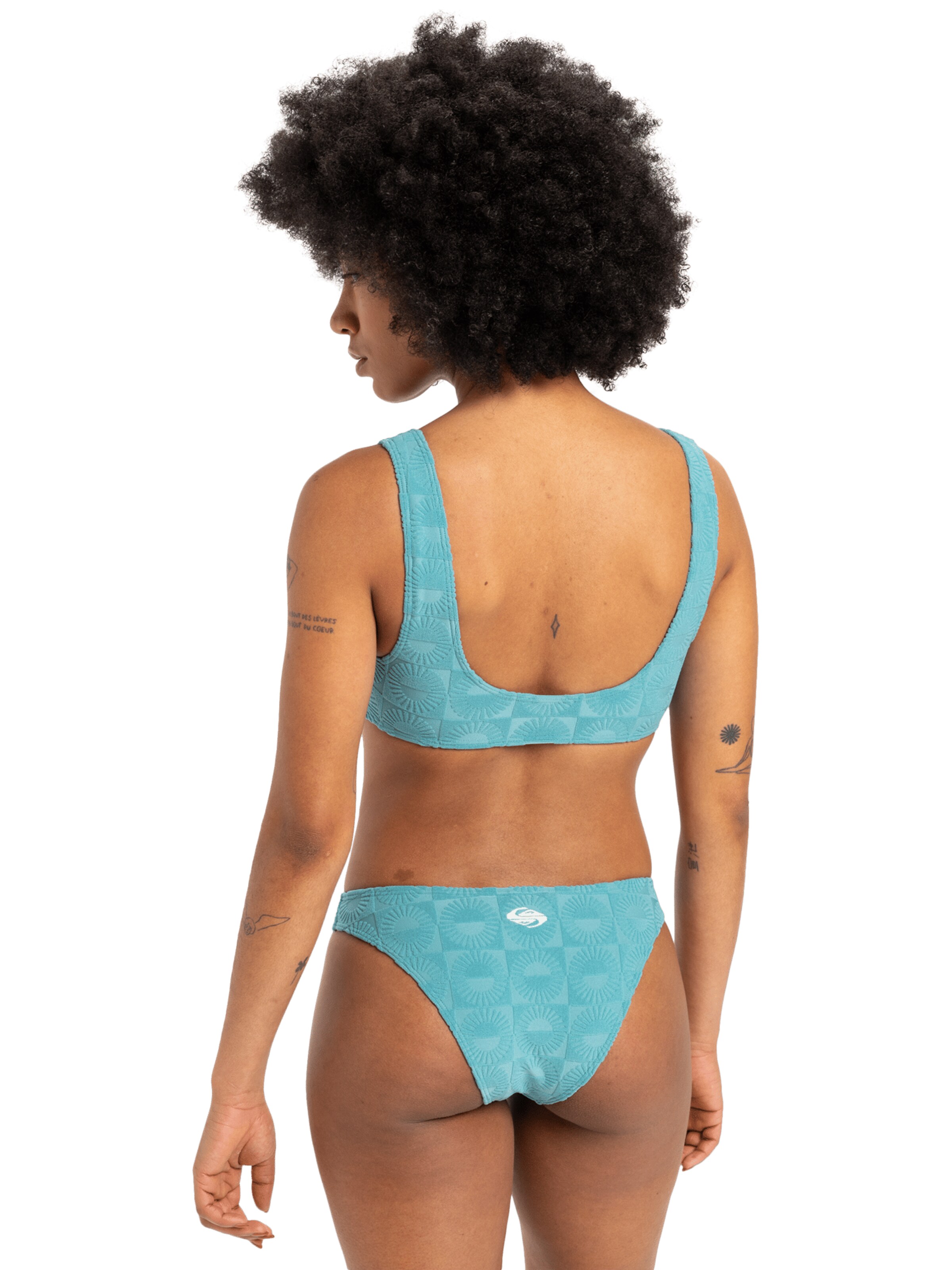 QUIKSILVER Triangle Bikini Top 'Dark Roy' in Blue