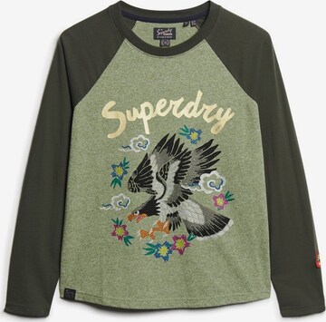 T-shirt Superdry en vert : devant