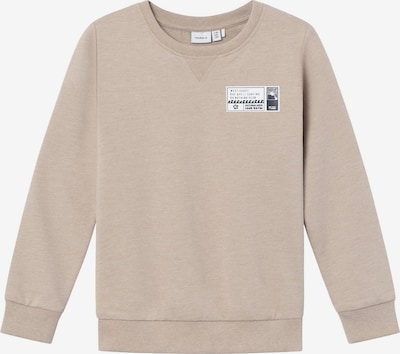 NAME IT Sweat en beige / noir / blanc, Vue avec produit