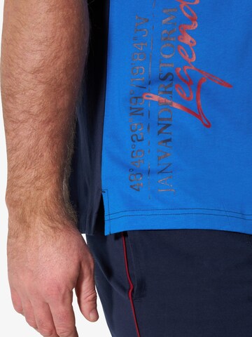 Jan Vanderstorm Short Pajamas 'Bernfried' in Blue