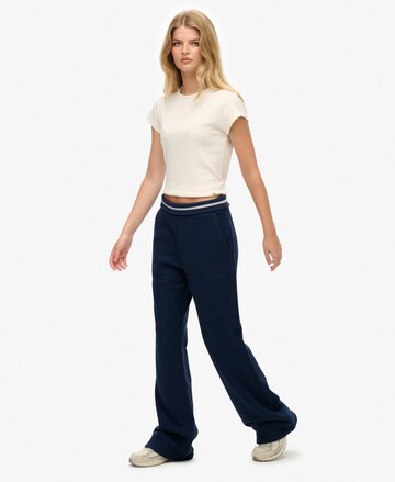 Loosefit Pantalon 'Athletic Essentials' Superdry en bleu