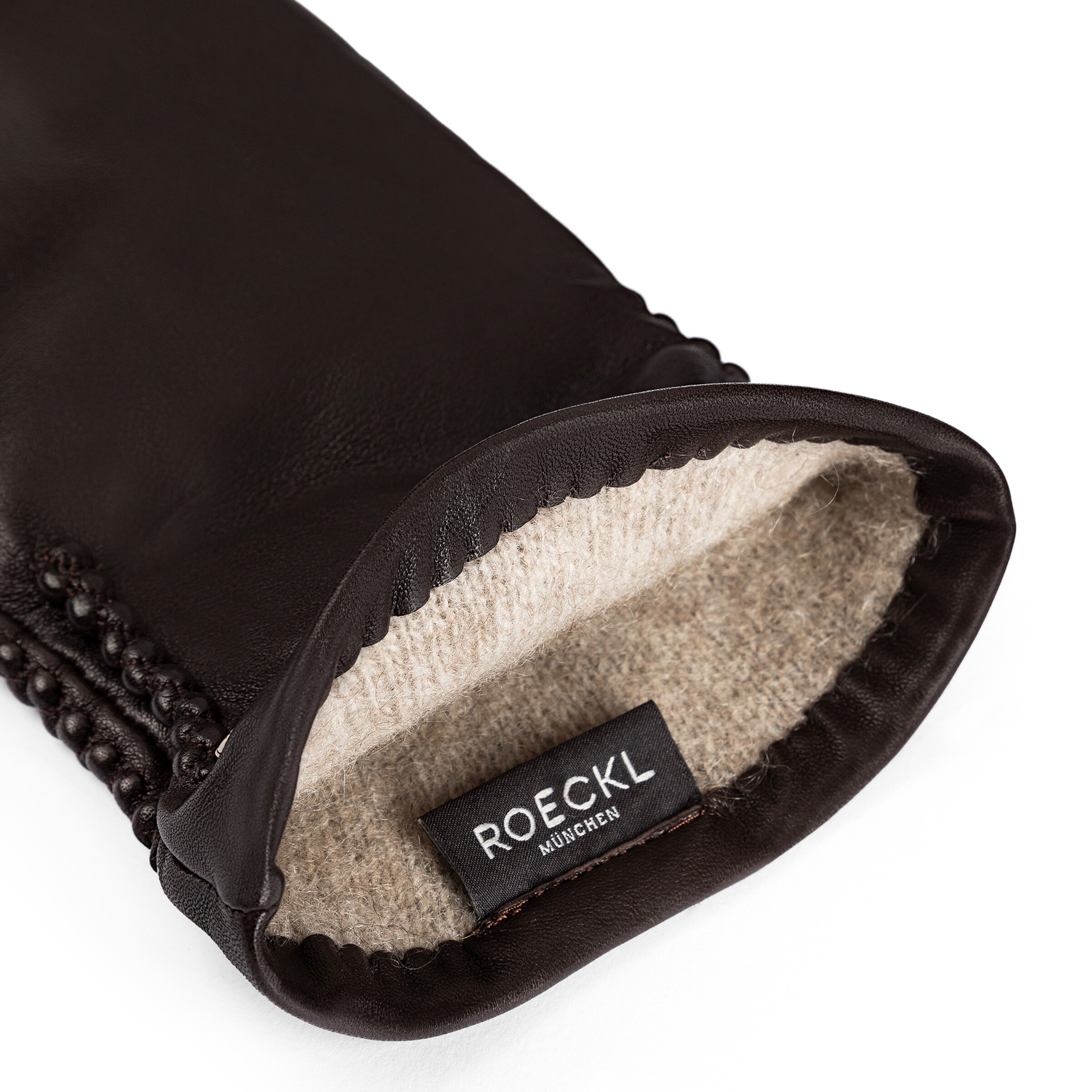 Roeckl Vingerhandschoenen 'REGINA' in Bruin