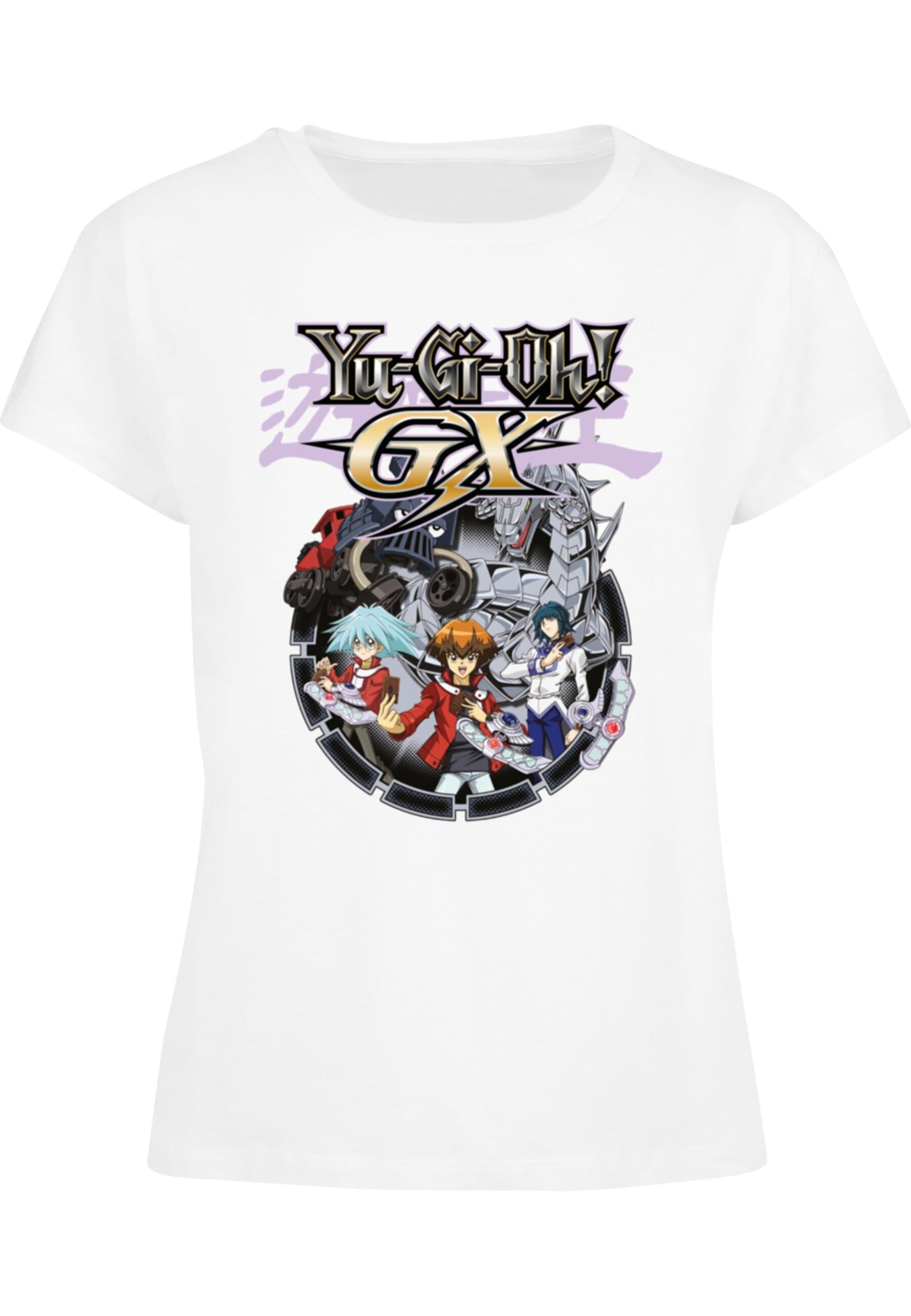 Merchcode Shirt 'Yu-Gi-Oh! - GX' in White: front