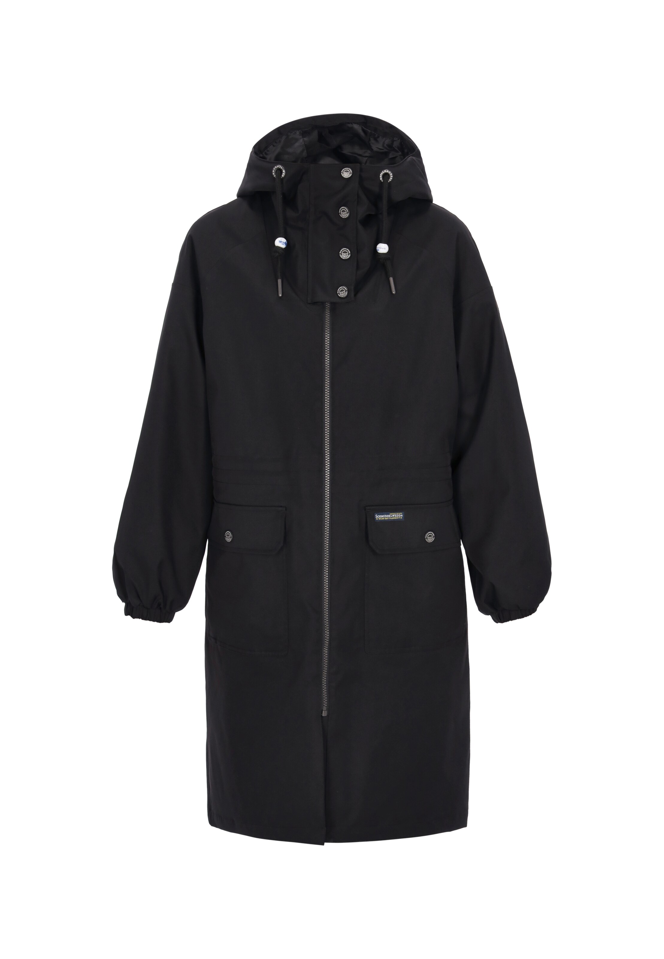 Schmuddelwedda - Abrigo de entretiempo en negro: frente
