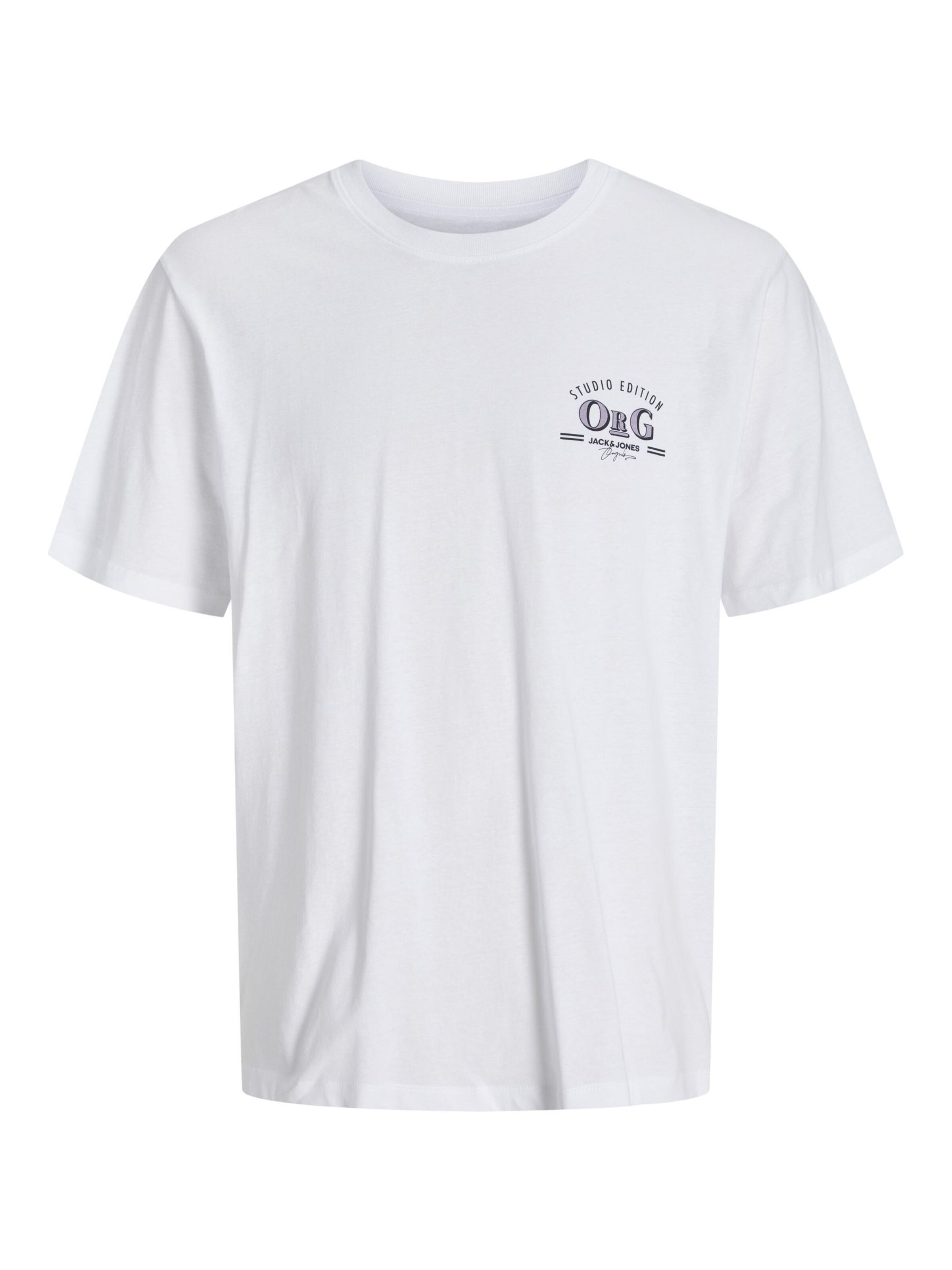 T-Shirt JACK & JONES en blanc : devant