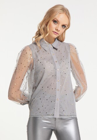 myMo at night Blouse in Lila: voorkant