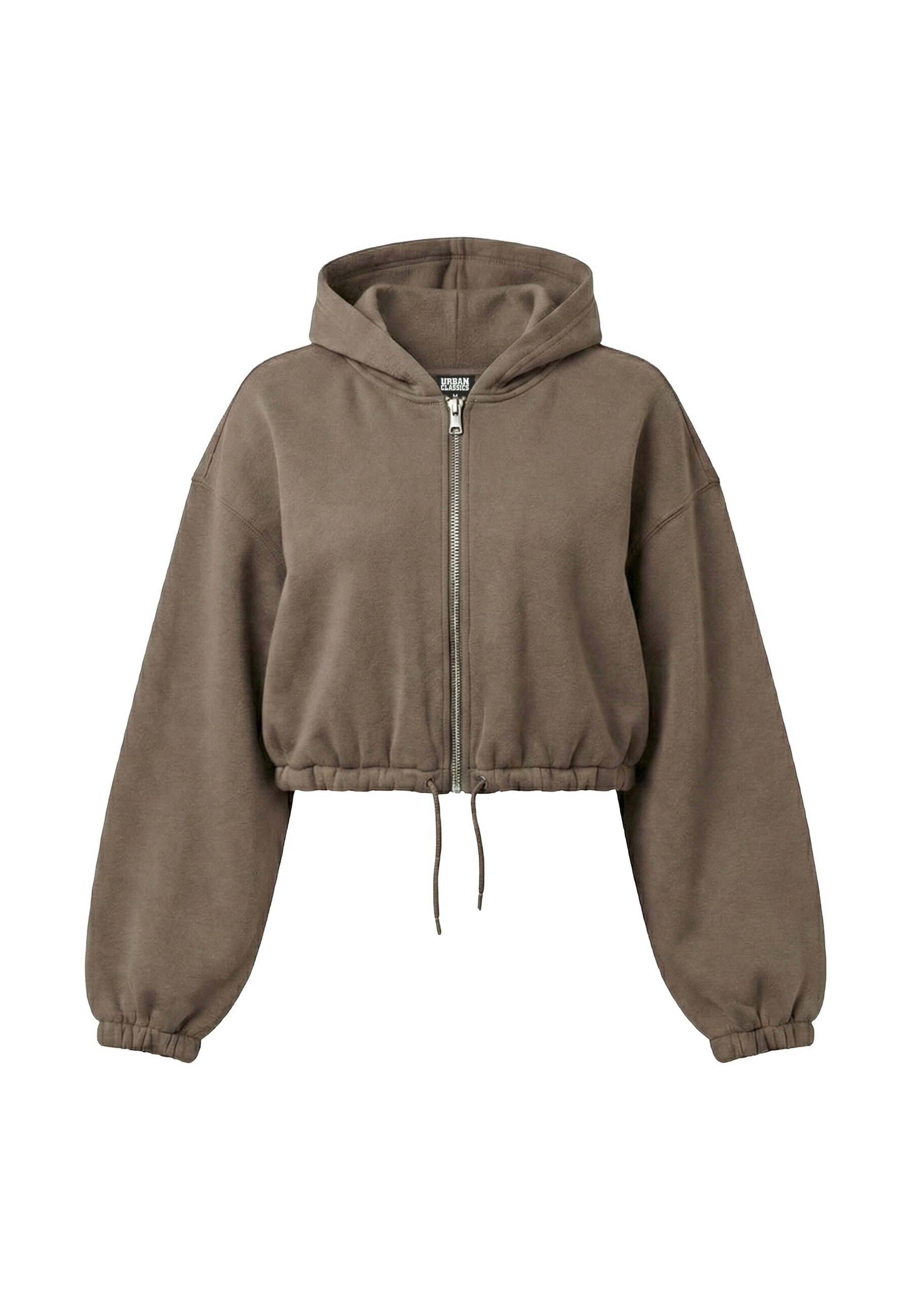 Veste de survêtement Urban Classics en marron : devant