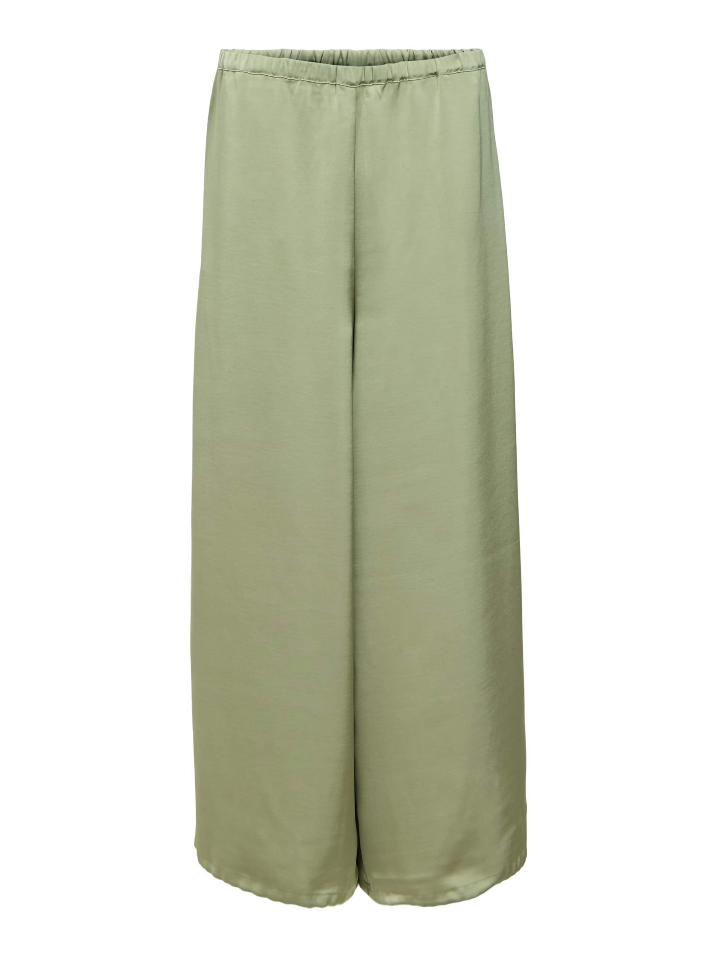 Wide leg Pantaloni di OBJECT in verde: frontale