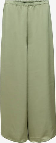 Wide leg Pantaloni di OBJECT in verde: frontale
