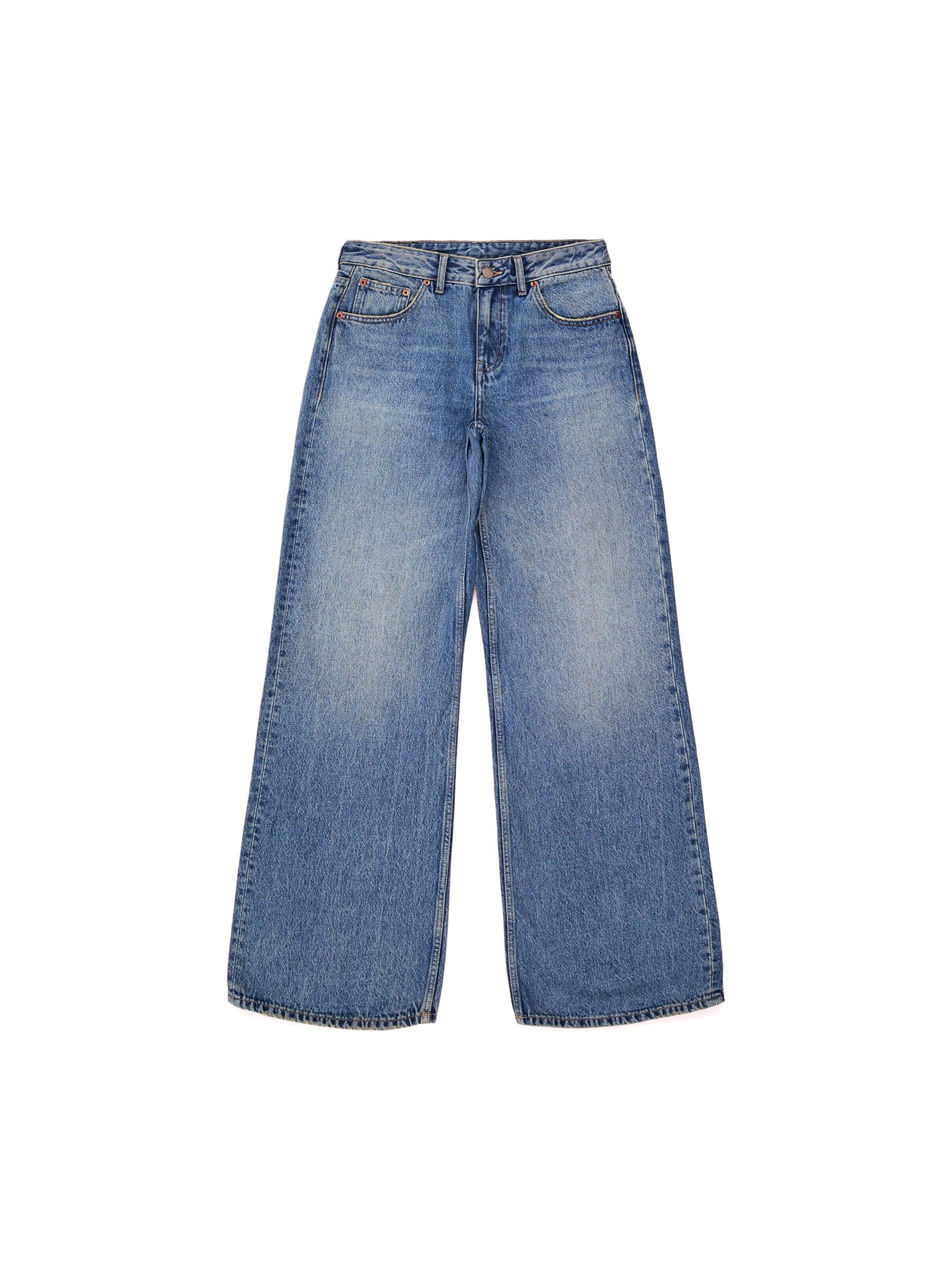Dr. Denim Jeans 'Rhue Low Wide Jeans'‌‌‌‌ in Blau: Vorderseite