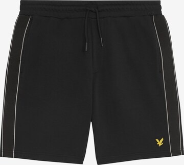 Lyle & Scott Regular Broek in Zwart: voorkant
