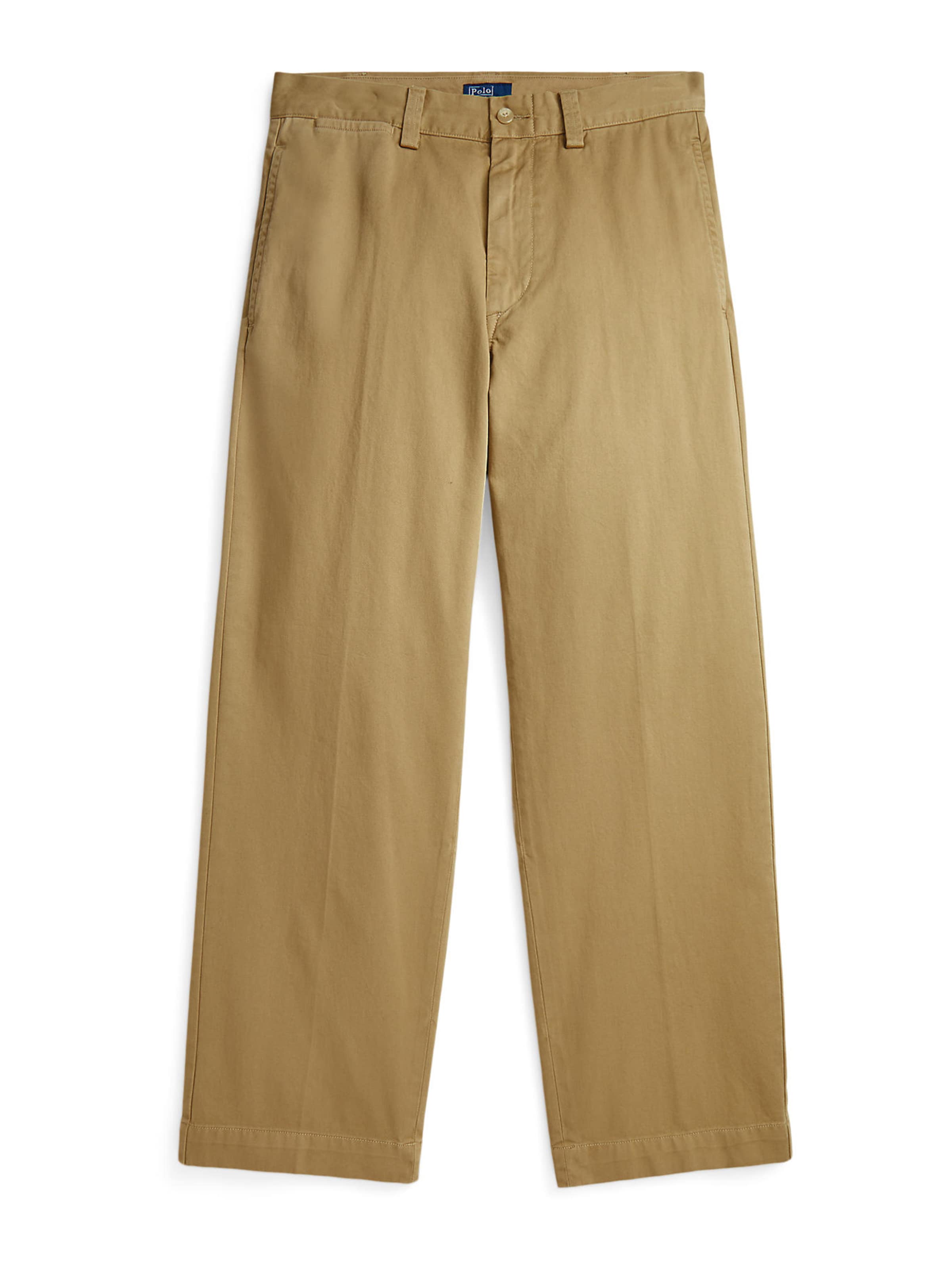 Polo Ralph Lauren Loosefit Pressveckad byxa i grön: framsida