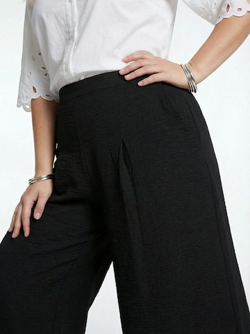 Guido Maria Kretschmer Curvy Широкий Штаны 'Jessica' в Черный