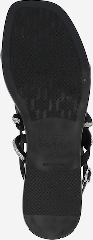 Karl Lagerfeld Páskové sandály – stříbrná