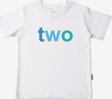 LILIPUT T-Shirt mit coolem 'two'-Print in Weiß: predná strana