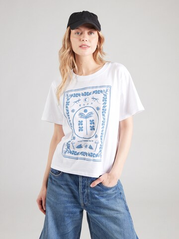 RVCA T-shirt 'GOOD THINGS ON' i vit: framsida
