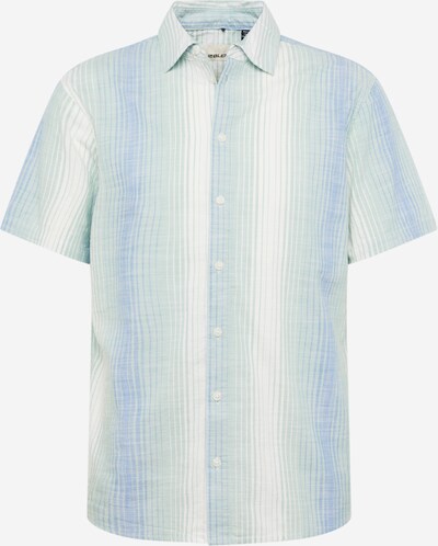 BLEND Button Up Shirt in Dusty blue / Mint / White, Item view
