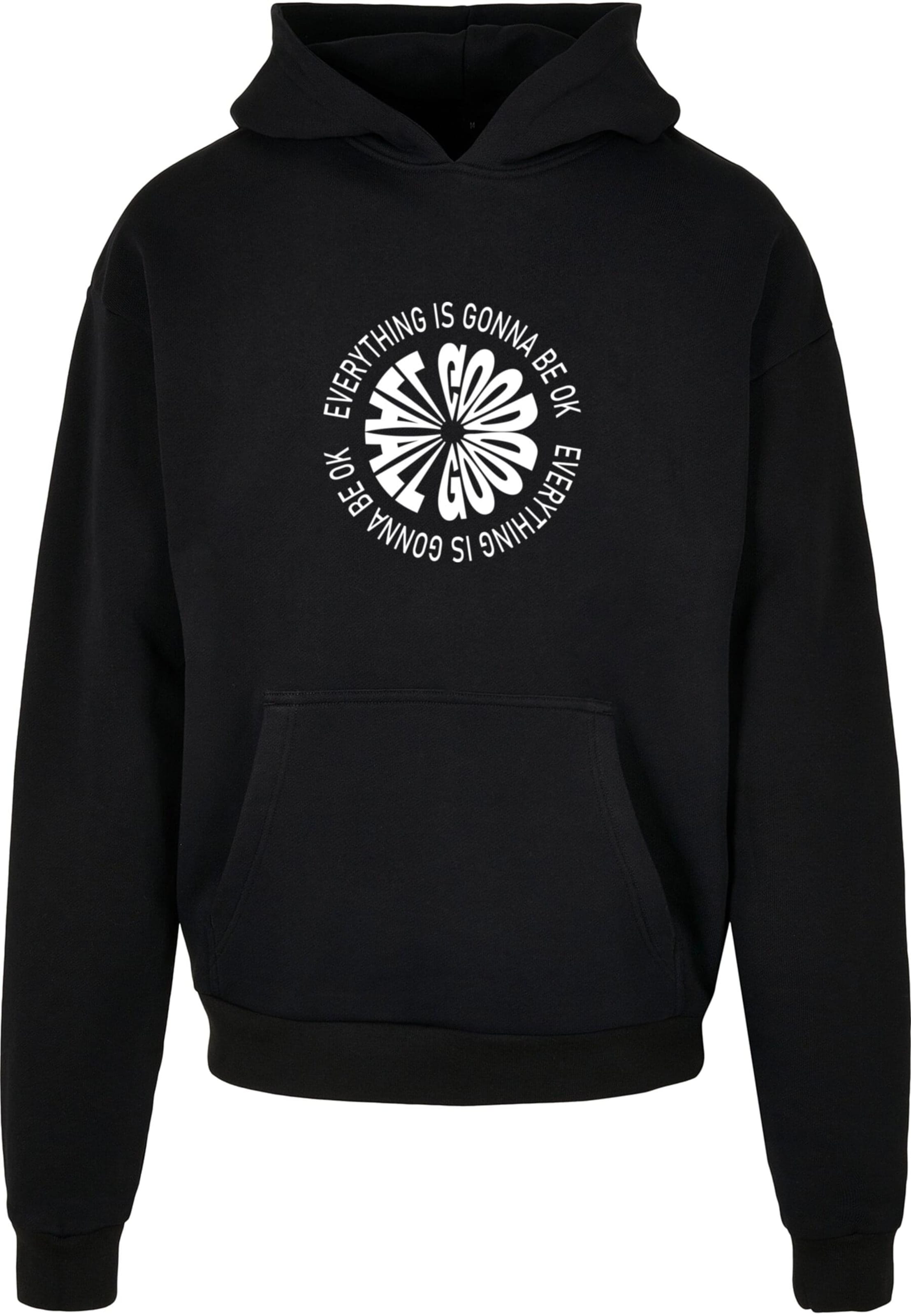 Merchcode Sweatshirt 'All Good' in Zwart: voorkant