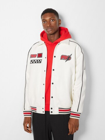 Bershka Jacke in Weiß: Vorderseite