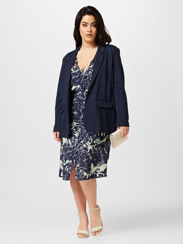 Fransa Curve Blazer in Blue