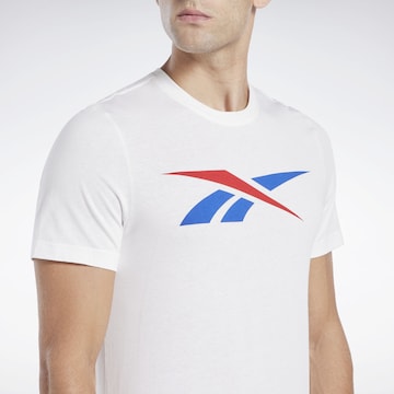 Reebok Toiminnallinen paita 'Vector' värissä valkoinen