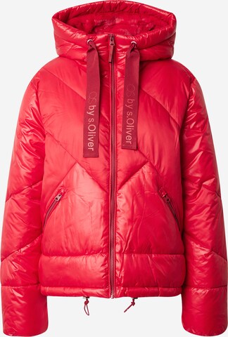 Veste d’hiver QS en rouge : devant