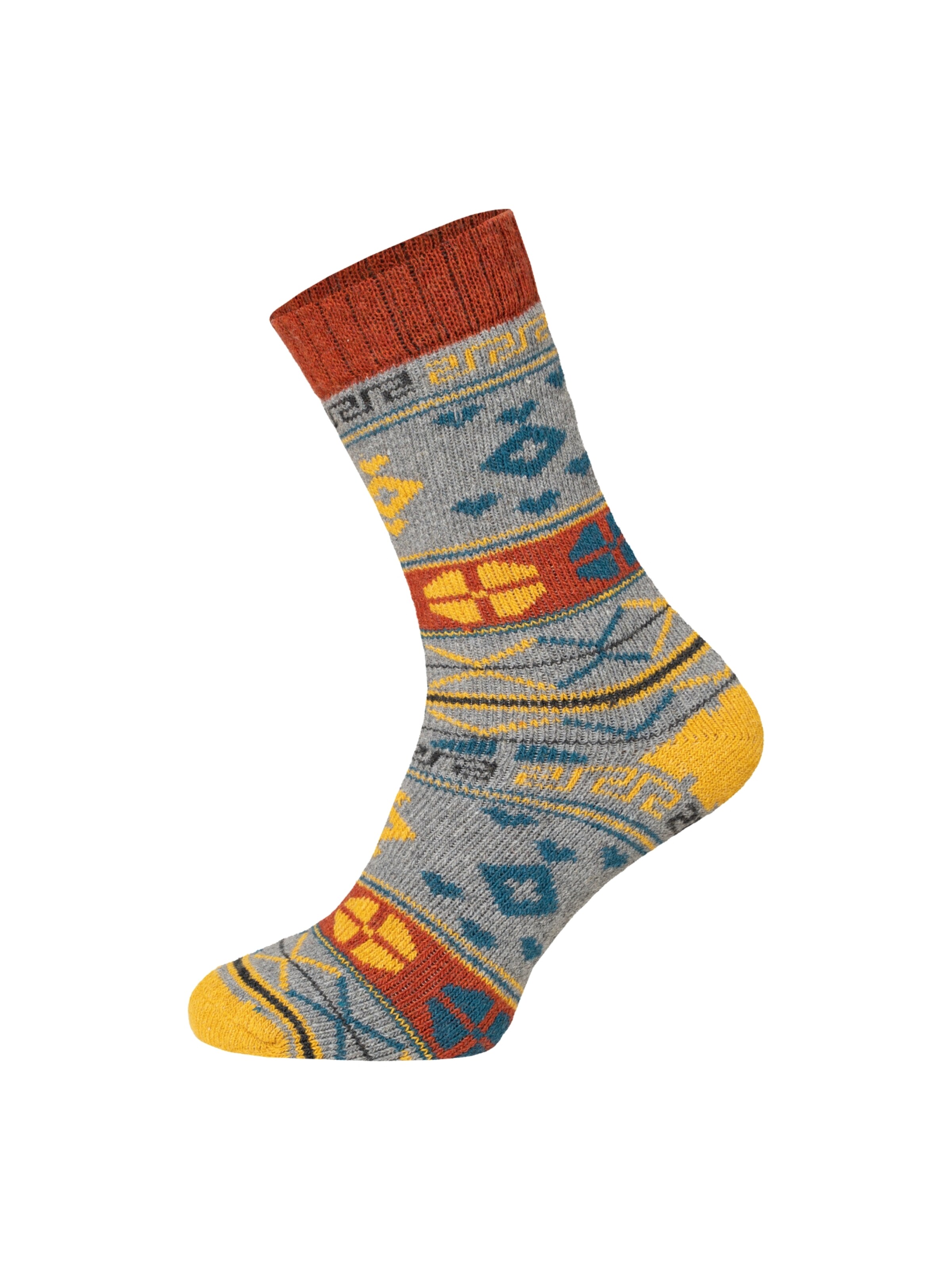 HomeOfSocks Socks 'HOS6538' in Orange: front