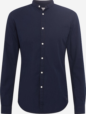 TOM TAILOR DENIM Button Up Shirt in Blue: front