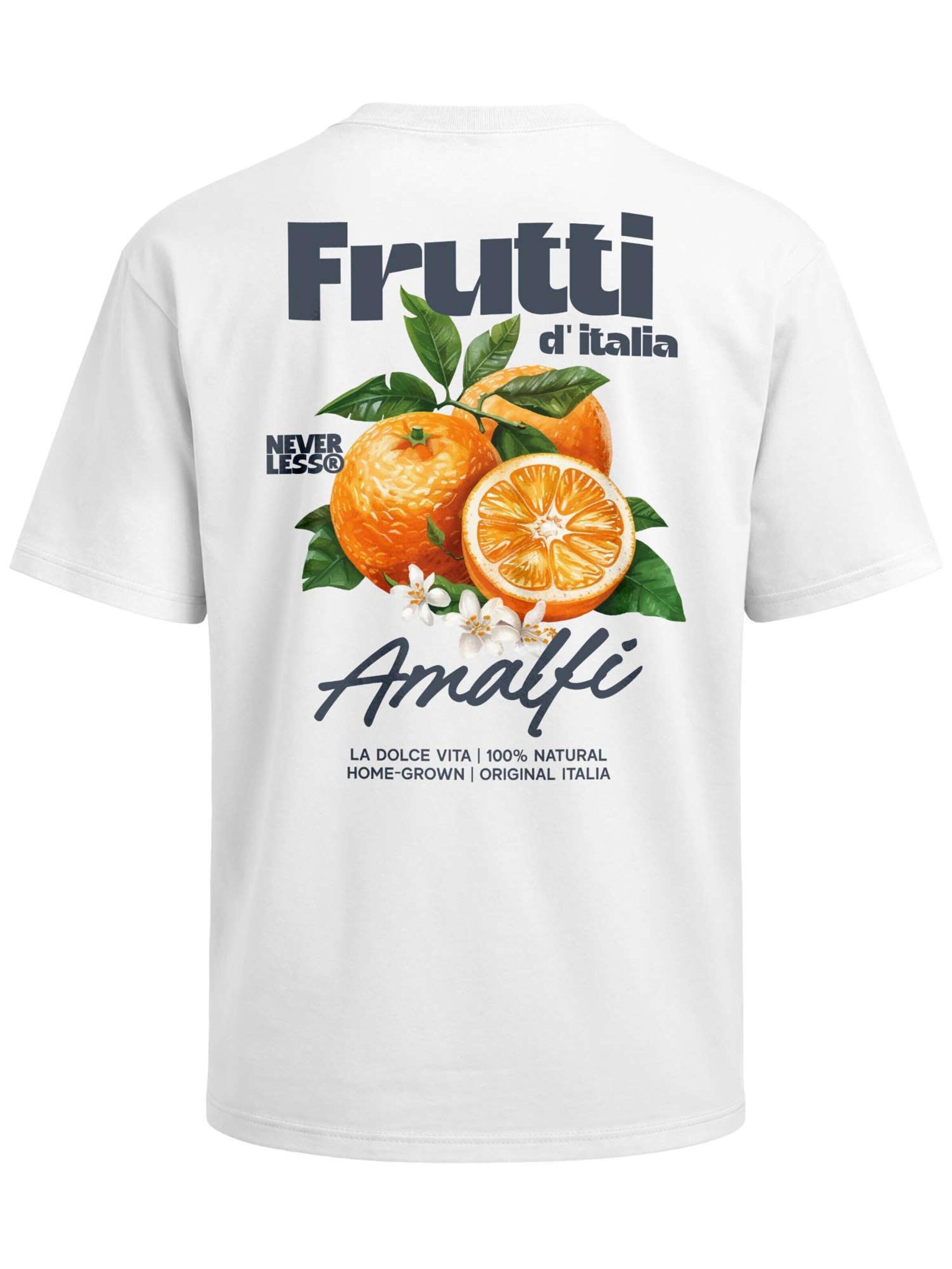 Neverless Shirt 'Frutti d' italia' in White