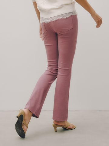 Next Bootcut Legginsy w kolorze różowy