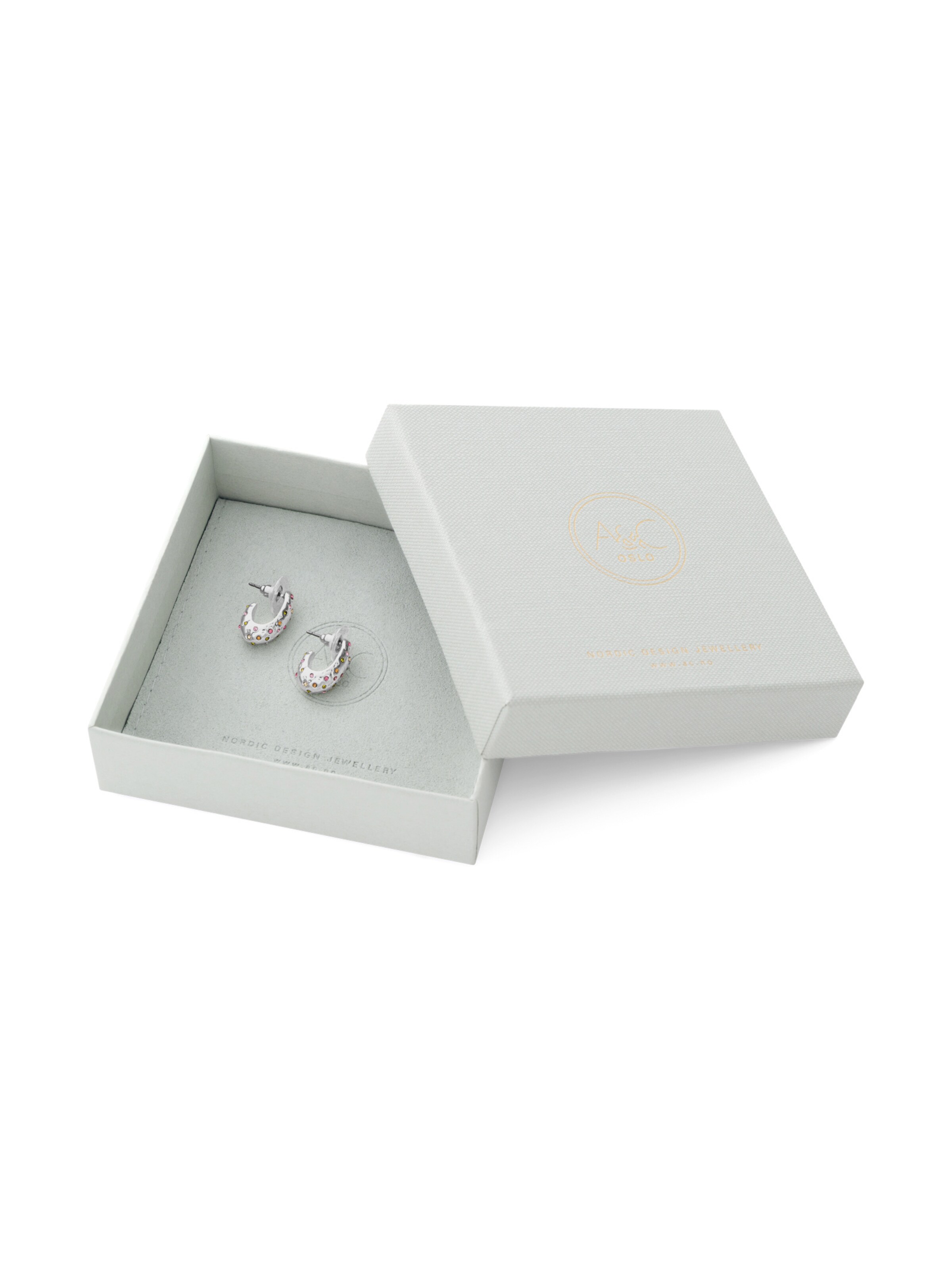 A&C Oslo – Nordic Design Jewellery Ohrhänger 'Steel - Satin' in Silber