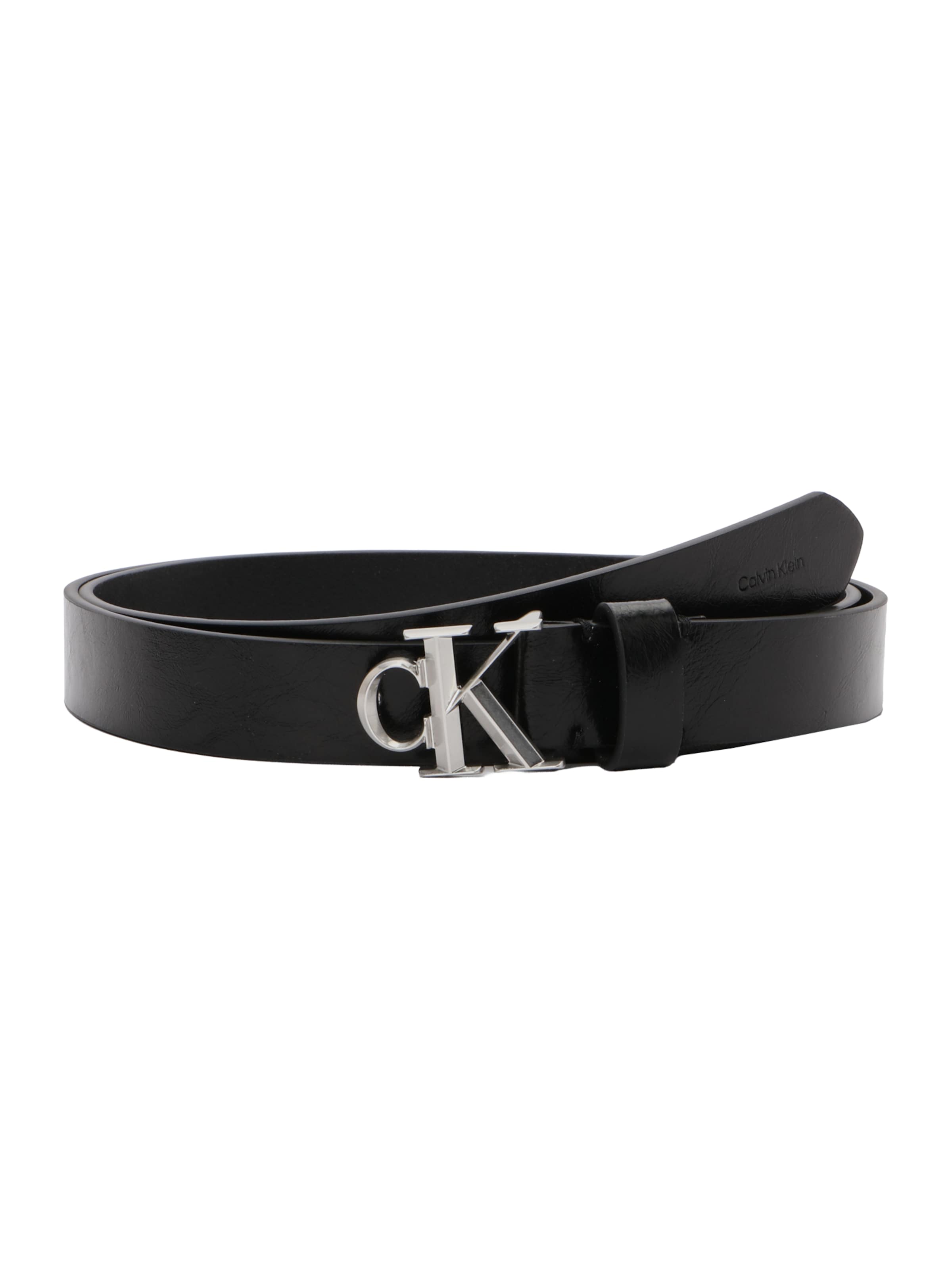 Ceinture Calvin Klein en noir : devant