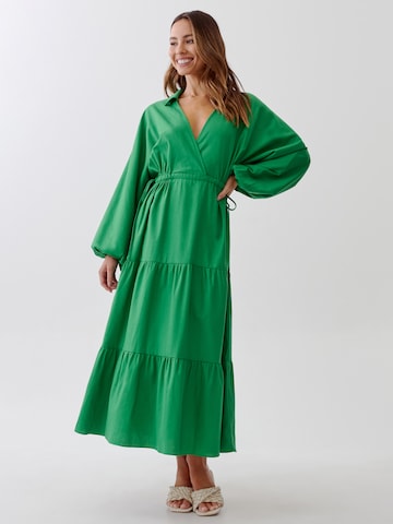 Tussah Dress 'NINAH' in Green