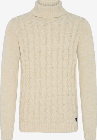 !Solid Sweater 'SDRino' in Beige: front