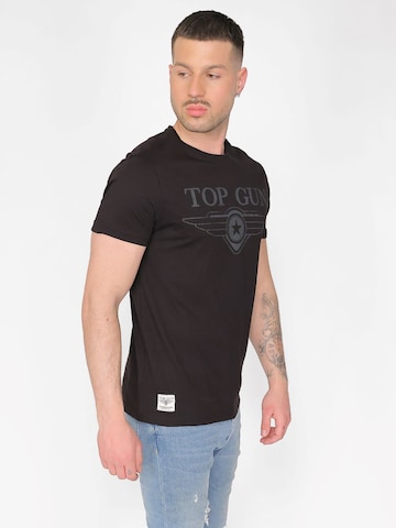 TOP GUN Shirt in Schwarz