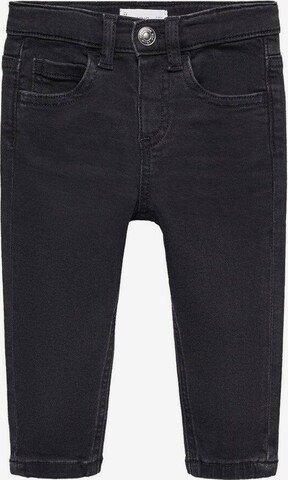 MANGO KIDS Slimfit Jeans 'Diego' in Zwart: voorkant