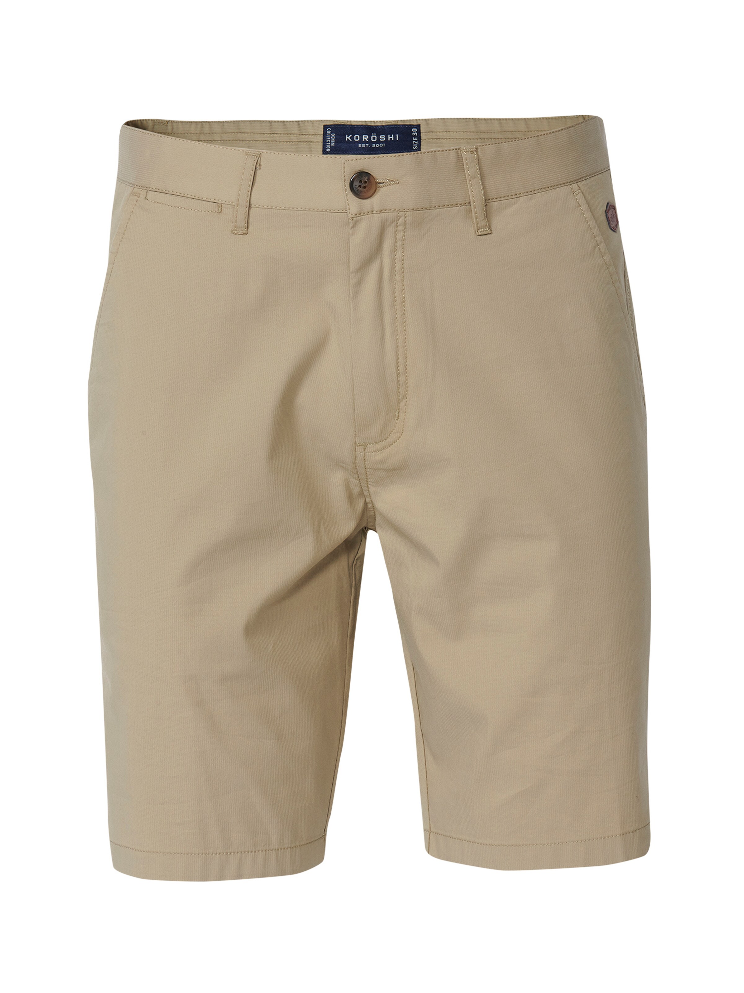 Pantaloni chino KOROSHI di colore sabbia, Visualizzazione prodotti