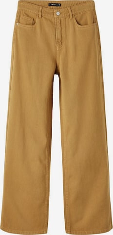 NAME IT Wide leg Jeans in Beige: voorkant